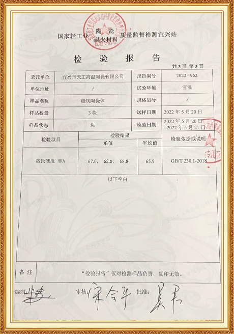 Certificate Of Honor